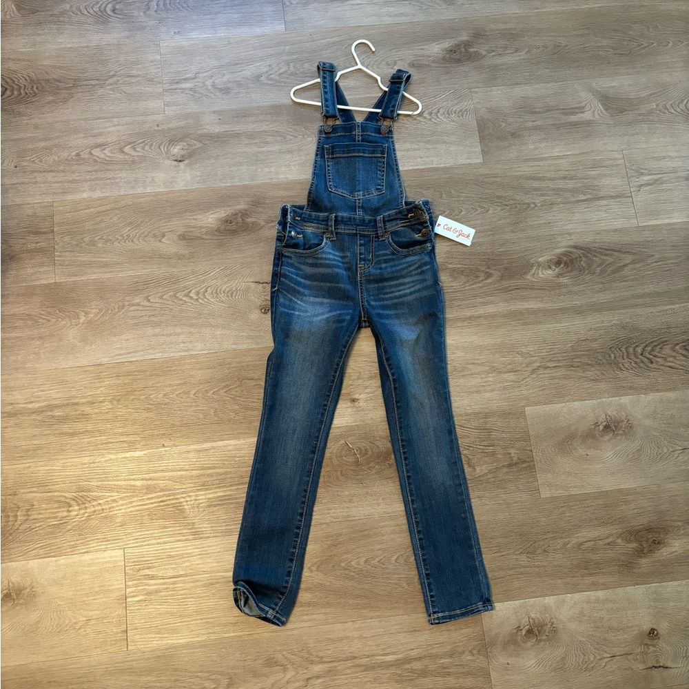 Cat & Jack stretch overalls kids size 7/8
